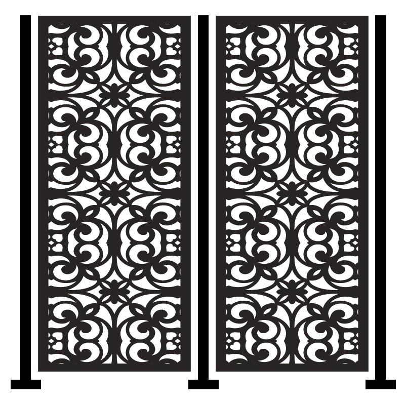 Panel decorativo formas con pilares
